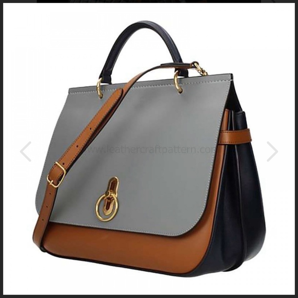 Mulberry Tri-Color Large Amberley Leather Top Handle Satchel Bag, LN, $1500